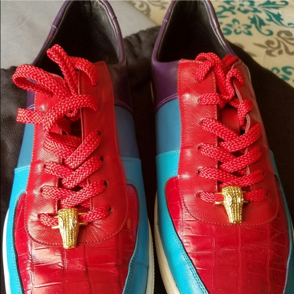 🔵🔴 Belvedere men casual sneakers 🔴🔵 - Picture 3 of 8